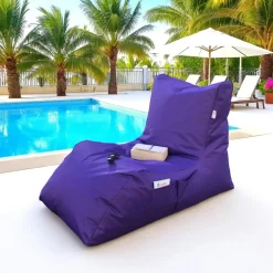 Pouf bain de soleil XXL imperméable – violet ARTA