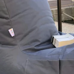 Pouf bain de soleil XXL imperméable – gris ARTA