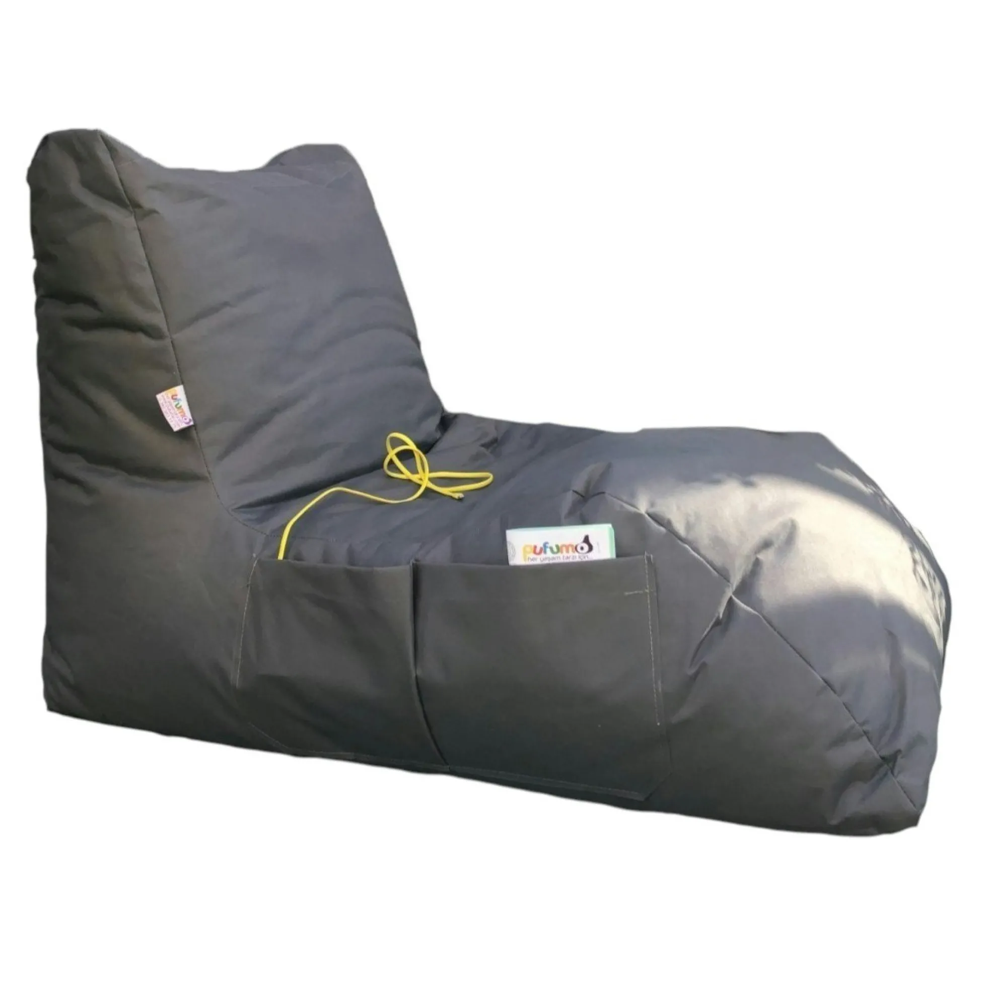 Pouf bain de soleil XXL imperméable – gris ARTA