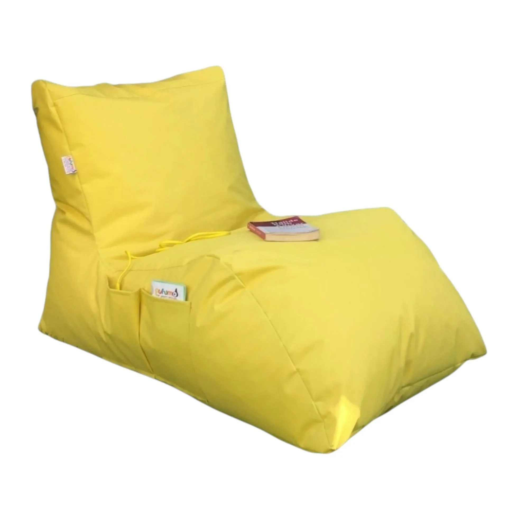 Pouf bain de soleil XXL imperméable – jaune ARTA