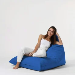 Pouf berlingot extérieur bleu ARTA