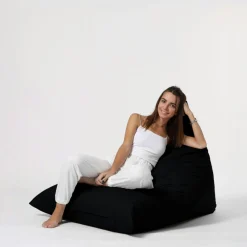 Pouf berlingot extérieur noir ARTA
