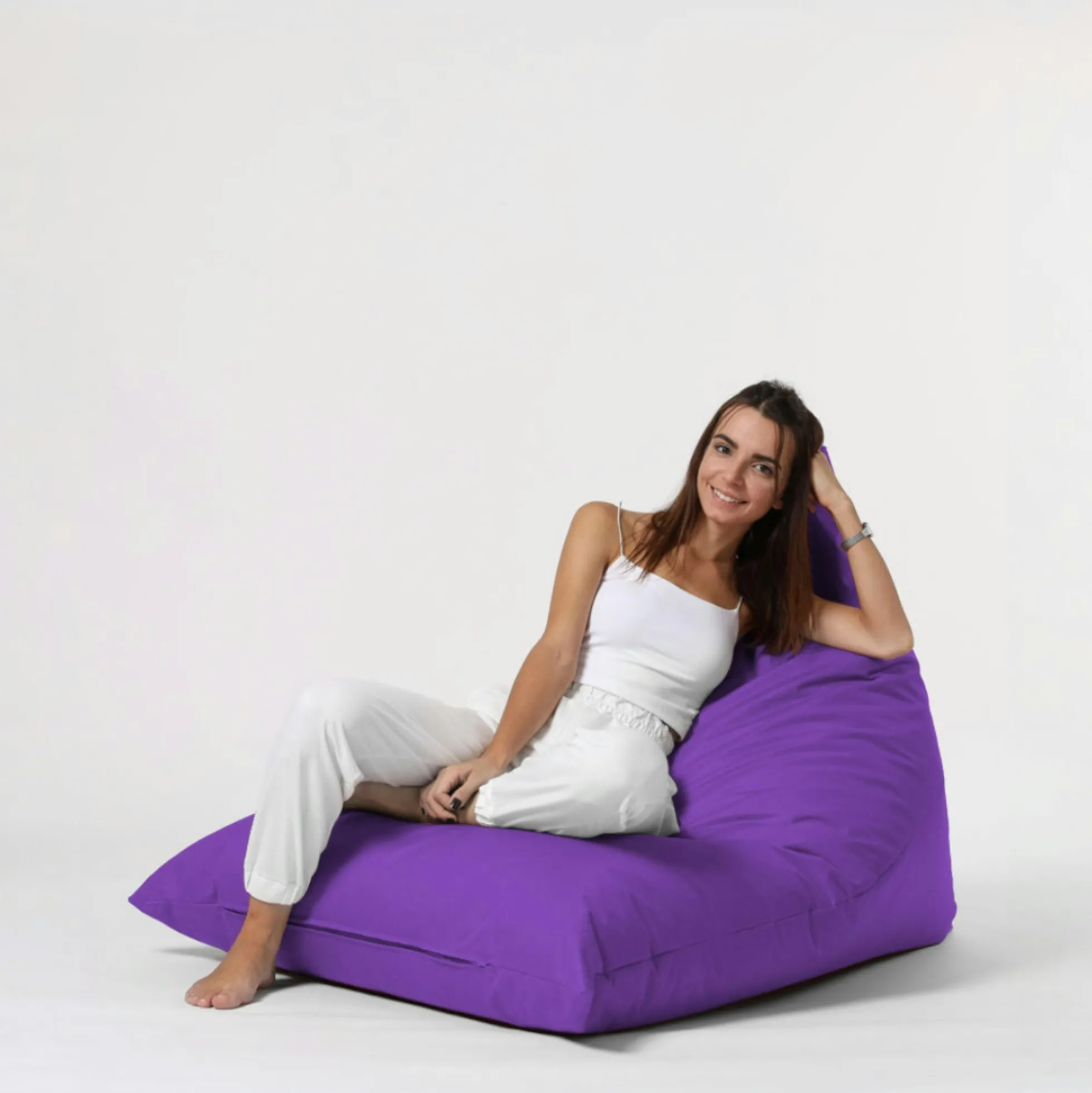 Pouf berlingot extérieur violet ARTA