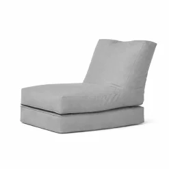 Pouf chaise longue extérieur gris ARTA