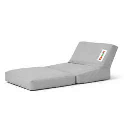 Pouf chaise longue extérieur gris ARTA