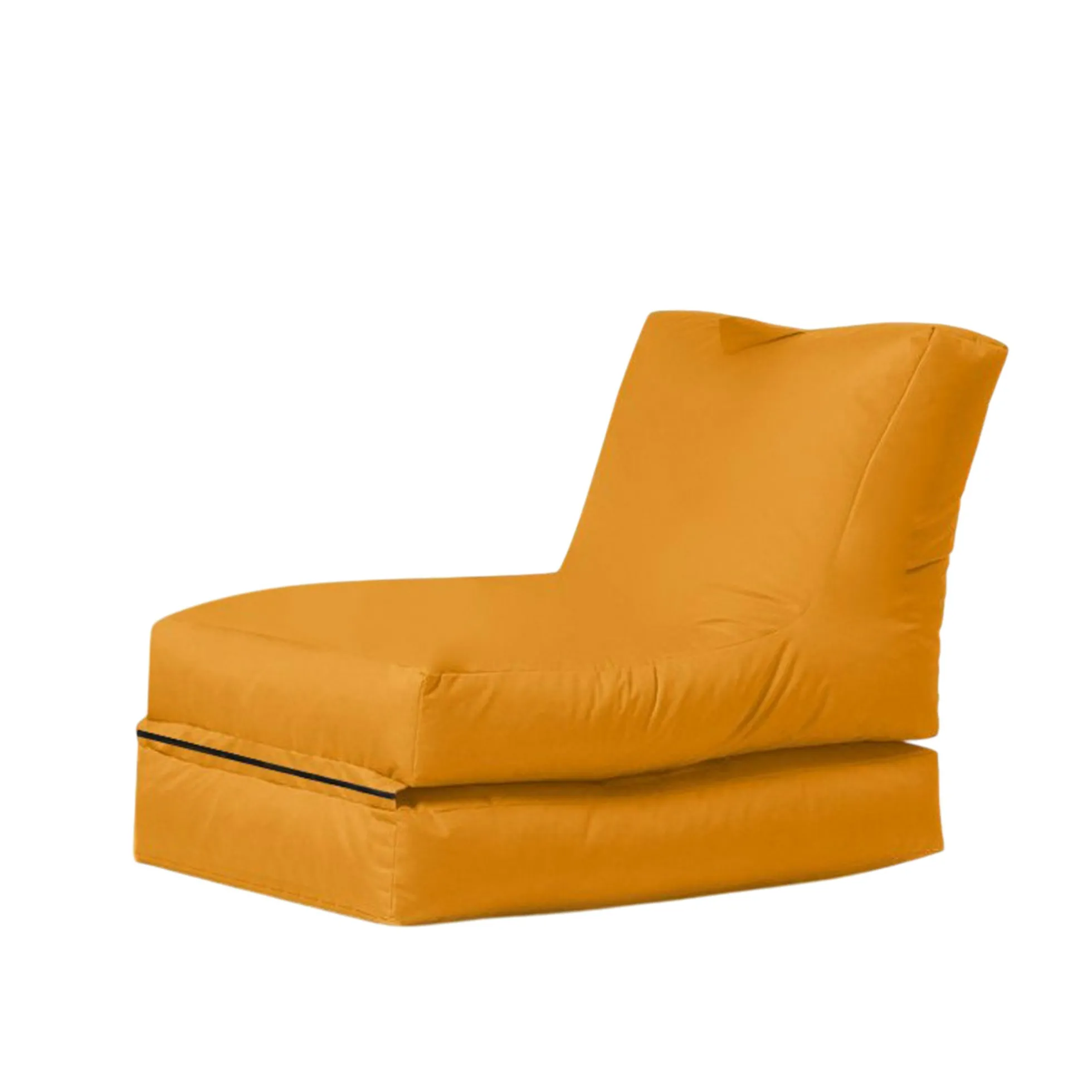 Pouf chaise longue extérieur orange ARTA