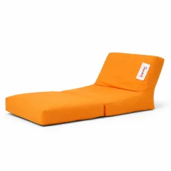 Pouf chaise longue extérieur orange ARTA