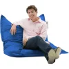 Pouf coussin de sol extérieur bleu - 100 cm ARTA
