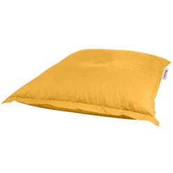 Pouf coussin de sol extérieur jaune - 100 cm ARTA