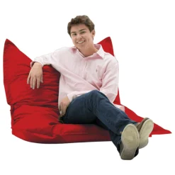 Pouf coussin de sol extérieur rouge - 100 cm ARTA