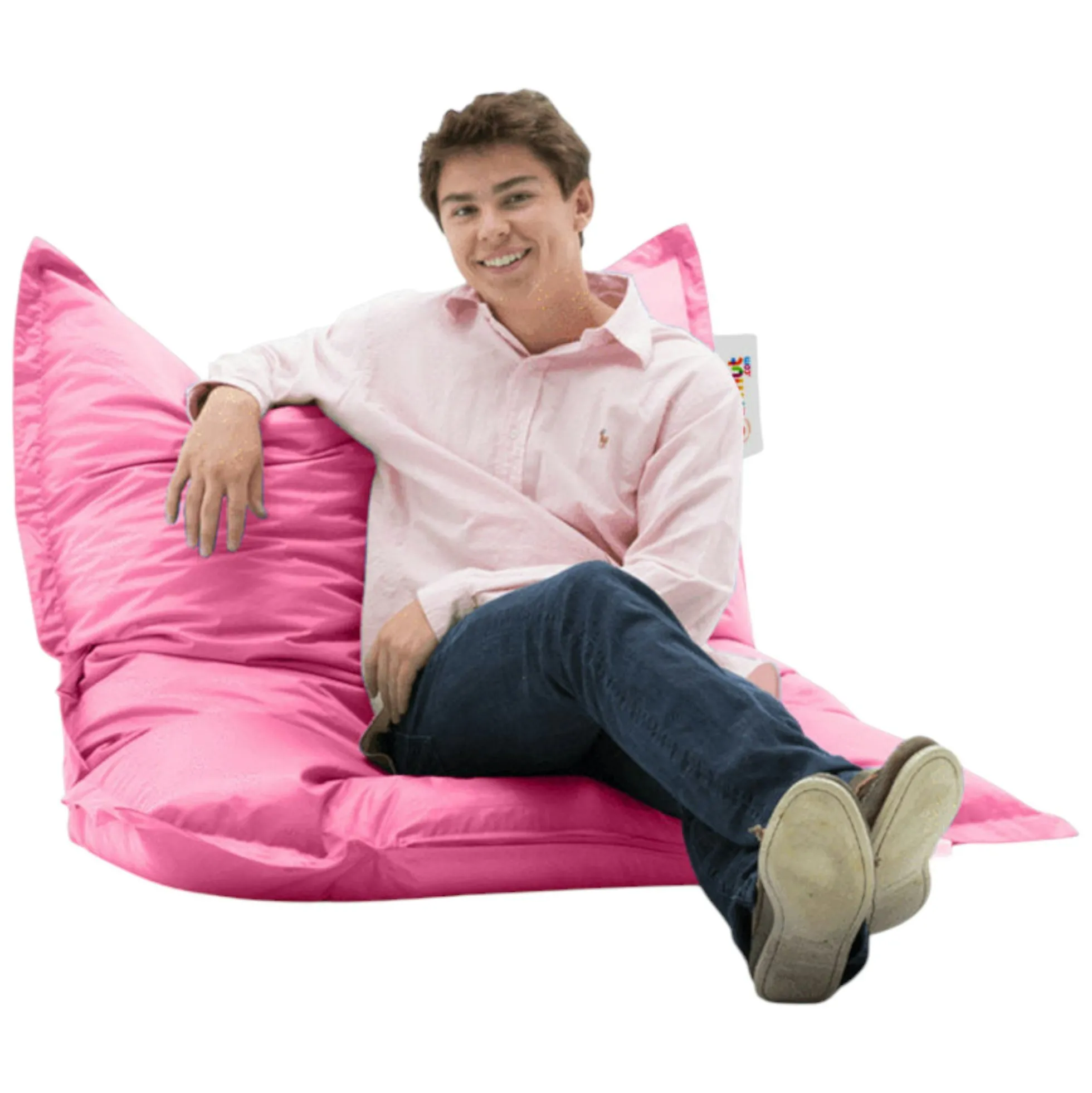 Pouf coussin de sol extérieur rose - 100 cm ARTA