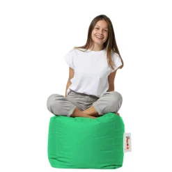 Pouf cube d'extérieur vert ARTA