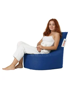 Pouf extérieur bleu avec dossier ARTA