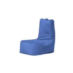 Pouf extérieur à dossier haut bleu ARTA