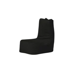 Pouf extérieur à dossier haut noir ARTA