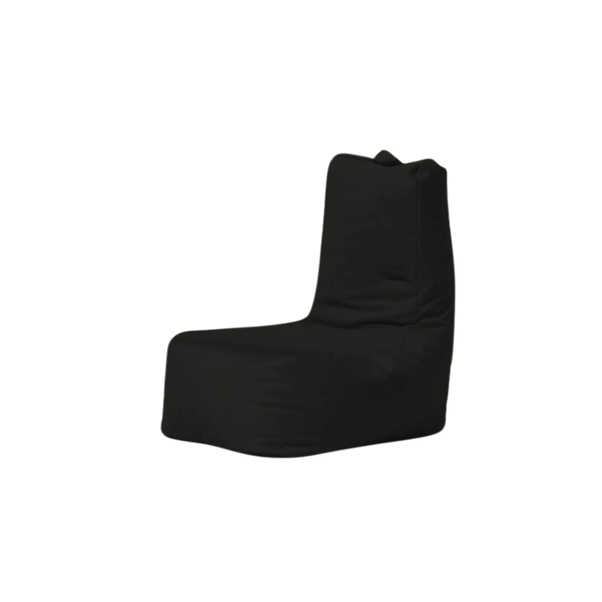 Pouf extérieur à dossier haut noir ARTA