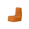 Pouf extérieur à dossier haut orange ARTA