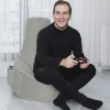 Pouf extérieur gris avec poches ARTA