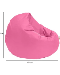 Pouf extérieur imperméable rose 2 positions ARTA
