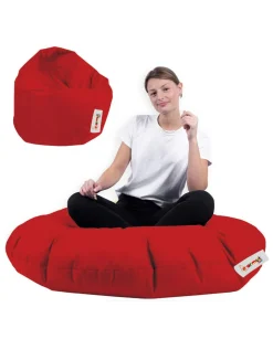 Pouf extérieur imperméable rouge 2 positions ARTA