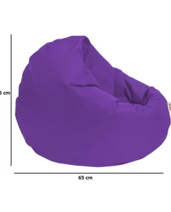 Pouf extérieur imperméable violet 2 positions ARTA