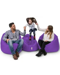Pouf extérieur imperméable violet 2 positions ARTA