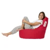 Pouf extérieur rouge avec dossier ARTA