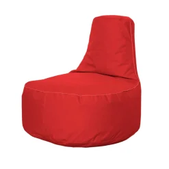 Pouf extérieur rouge avec poches ARTA