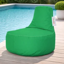 Pouf extérieur vert avec poches ARTA