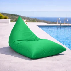 Pouf extérieur vert dossier intégré ARTA