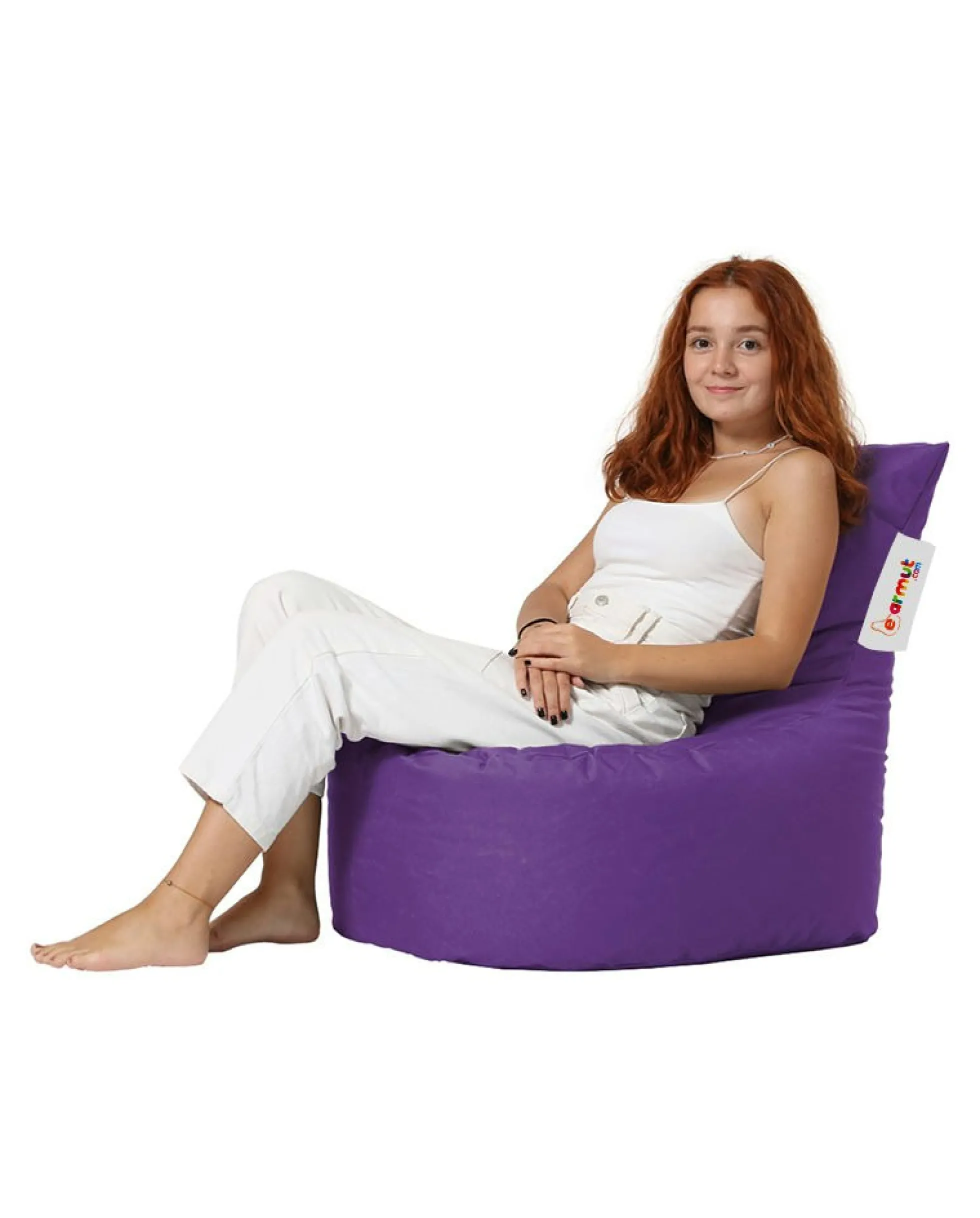 Pouf extérieur violet avec dossier ARTA