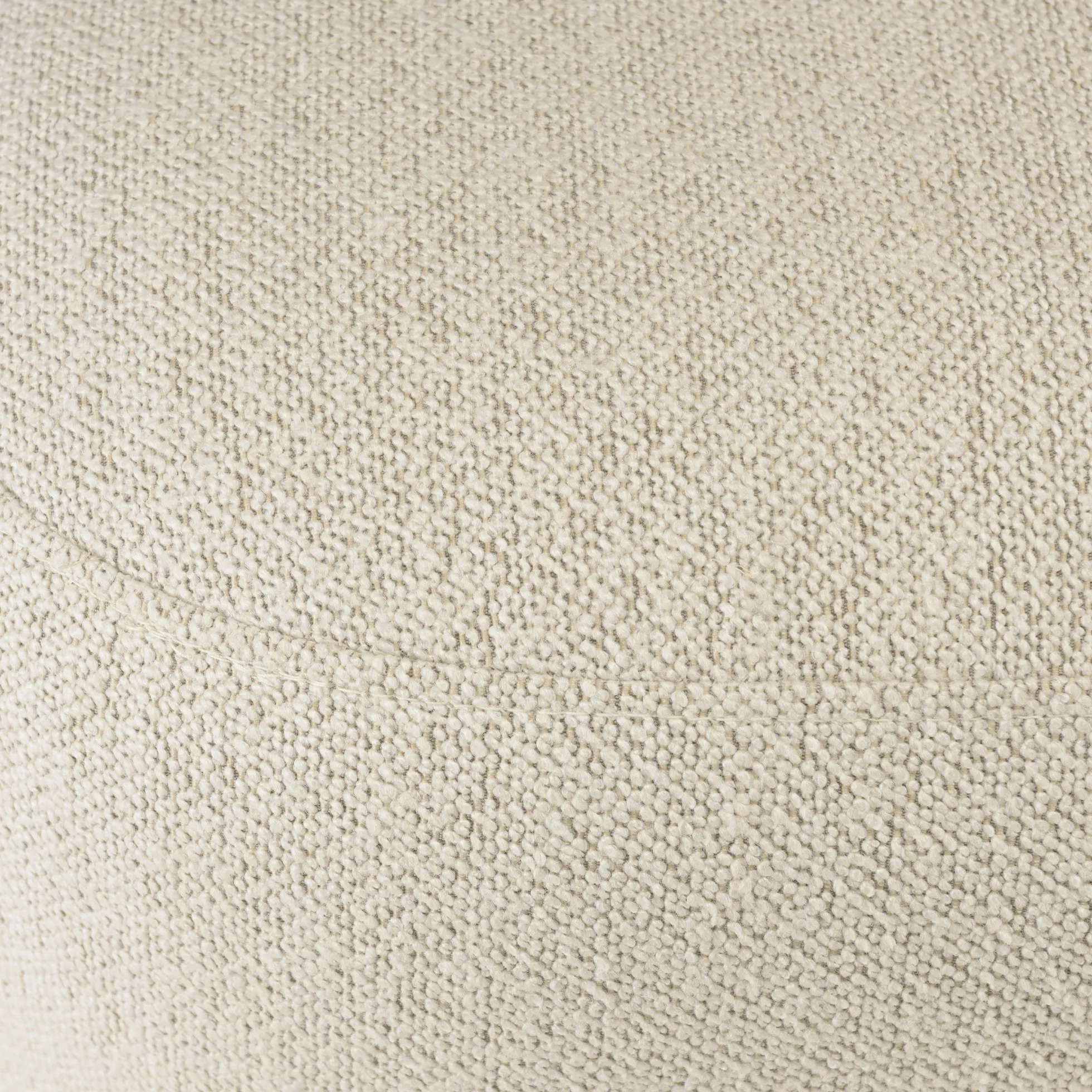 Pouf forme designen tissu petite bouclette beige COLOMBUS