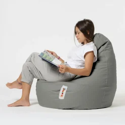 Pouf poire extérieur gris ARTA