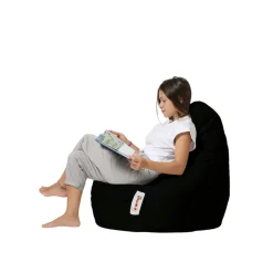 Pouf poire extérieur noir ARTA