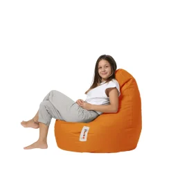 Pouf poire extérieur orange ARTA