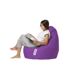 Pouf poire extérieur violet ARTA