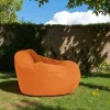 Pouf poire géant extérieur orange ARTA