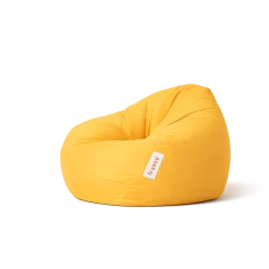 Pouf poire XXL extérieur jaune ARTA