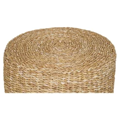 Pouf rond en jonc de mer, style bohème BRUGES