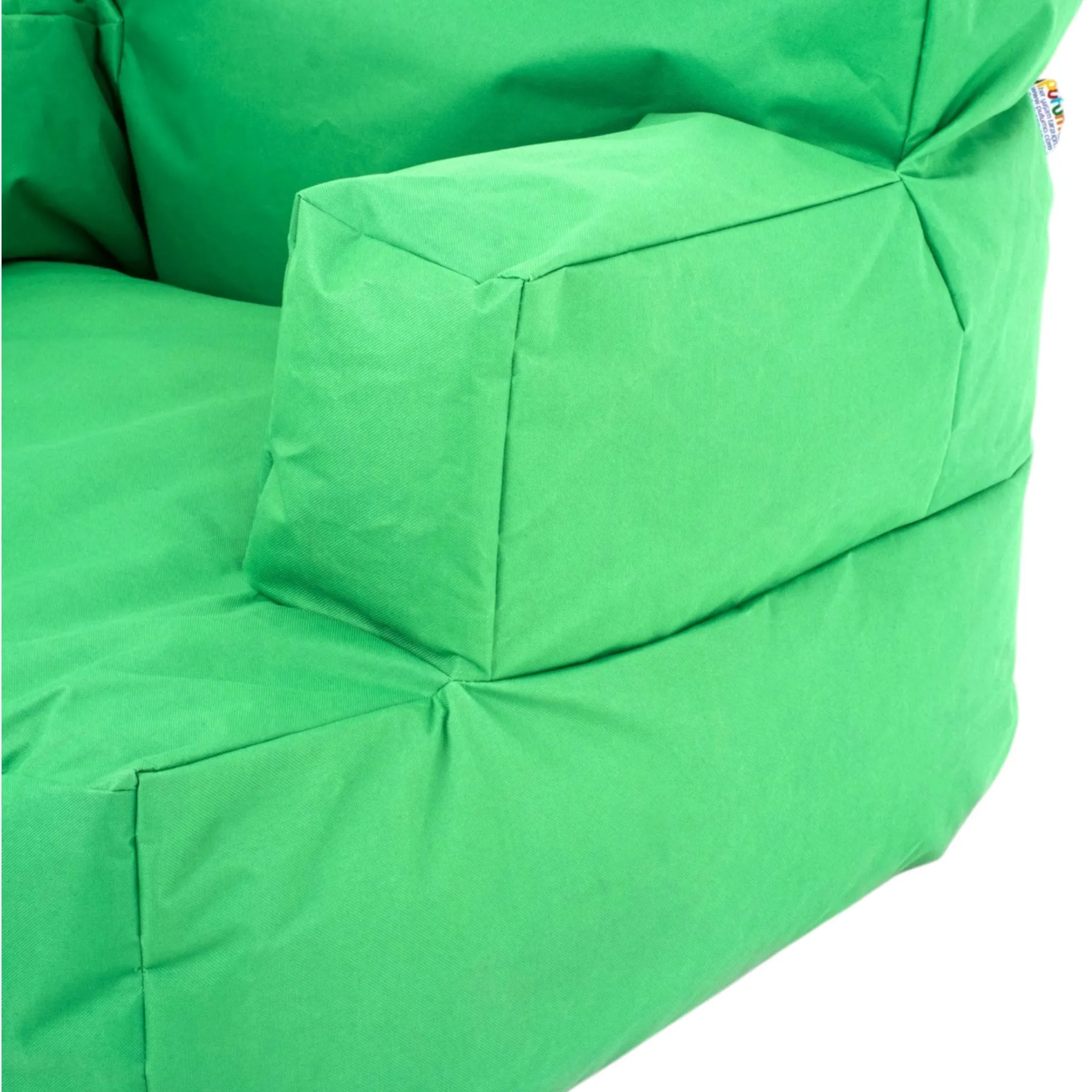 Pouf XXL extérieur avec accoudoirs - vert ARTA
