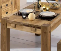 Rallonge 40cm Chêne huilé pour table carrée 120cm FJORD