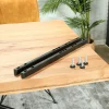 Rallonge pour les tables en chêne huilé bords naturels 180 / 200 / 220 et 240 cm PALERME (50 cm)