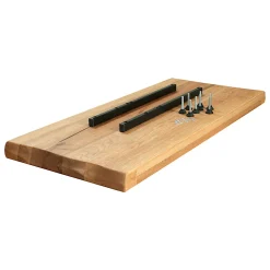 Rallonge pour les tables en chêne huilé bords naturels 300 cm PALERME (50 cm)