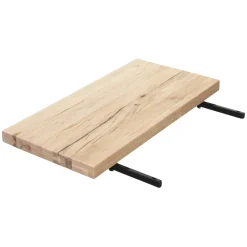 Rallonge pour table extensible bois de chêne huilé bords droits180, 200, 220, 240 cm PALERME (50 cm)