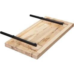 Rallonge pour table extensible en chêne blanc bords droits 200 et 240 cm PALERME