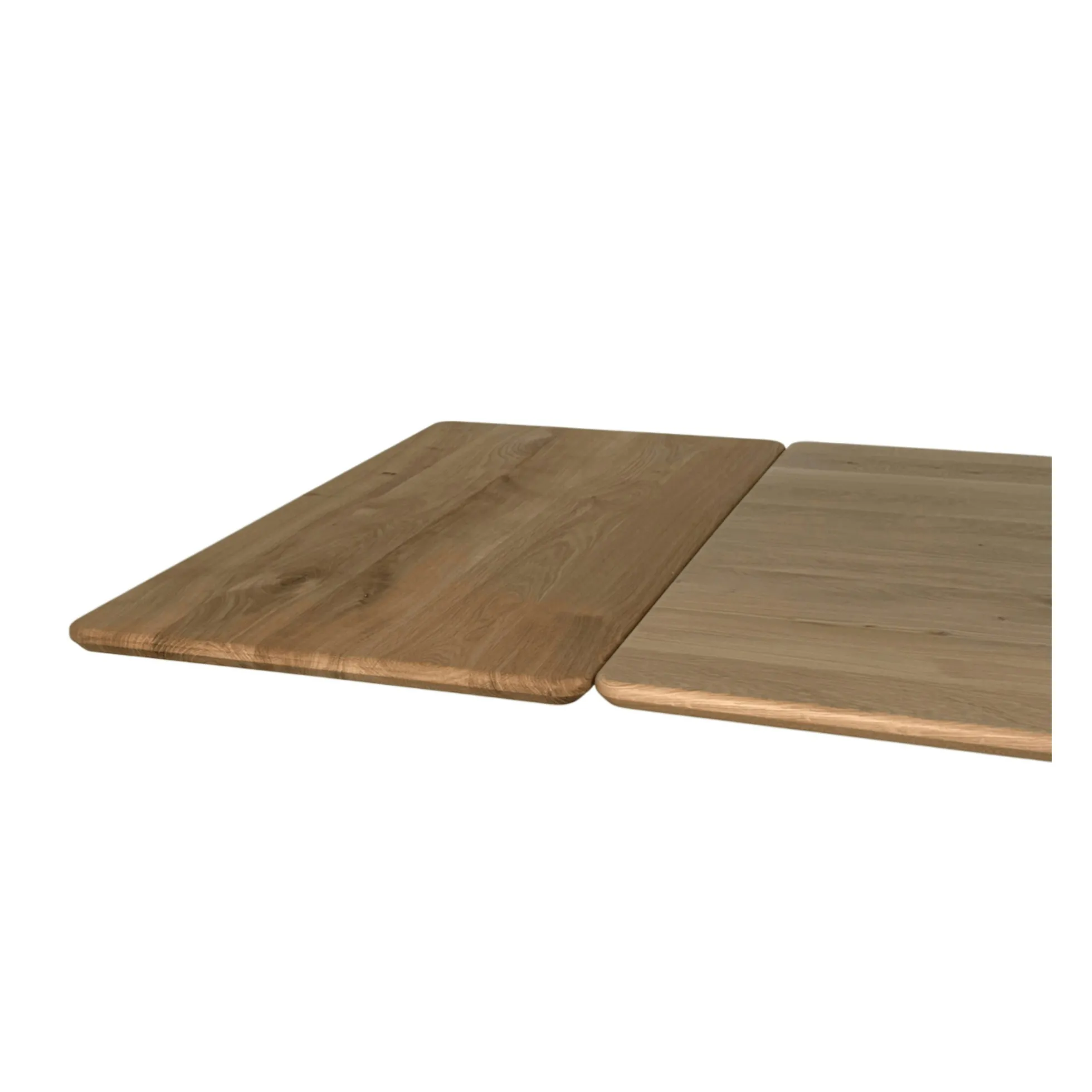 Rallonge pour table extensible bois de chêne huilé bords arrondis 200 ou 220 cm HAVEN (50 cm)