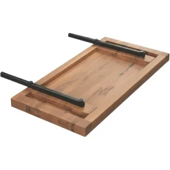 Rallonge pour table extensible bois de chêne brun 180, 200, 220, 240 cm PALERME (50 cm)