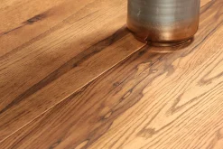 Rallonge pour table ronde extensible en chêne brun 120 cm PALERME (40 cm)