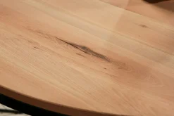 Rallonge pour table ronde extensible en chêne blanc 140 cm PALERME (50 cm)