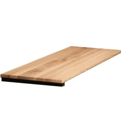 Rallonge pour table ronde extensible en chêne blanc 140 cm PALERME (50 cm)